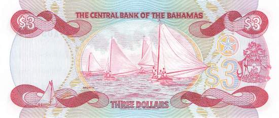 Bahamas 3 Dollar p44 1984